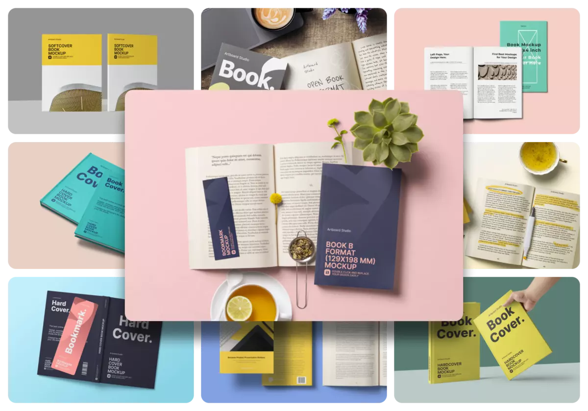 Free Book Mockup Templates