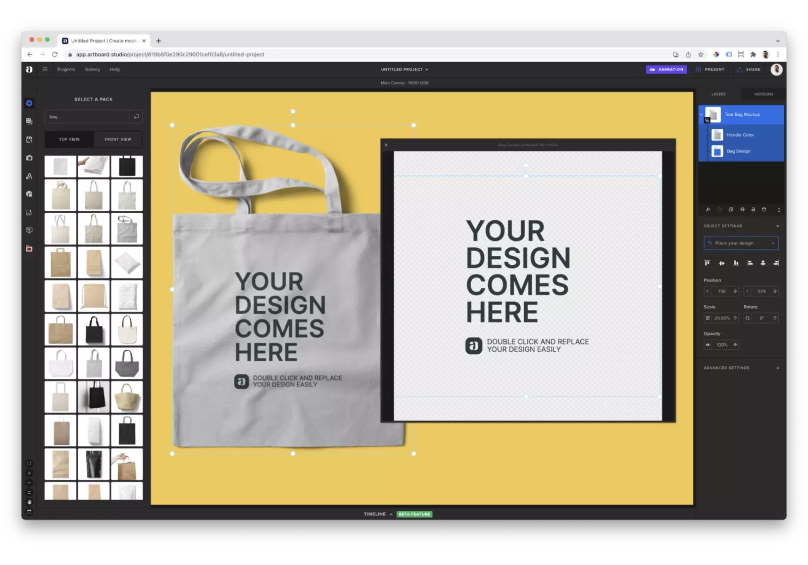 Free Bag Mockups
